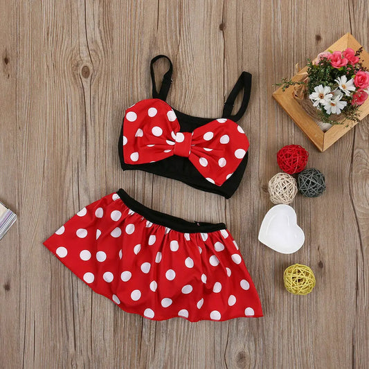 Minnie Style : Adorable maillot de bain pour bébés et petites filles de 0 à 5 ans