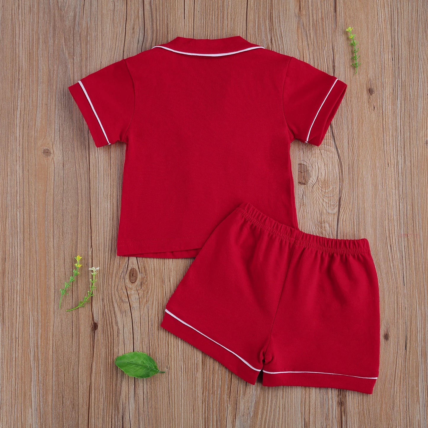 Ensemble Pyjama Doux : Chemise à Manches Courtes et Short Assorti