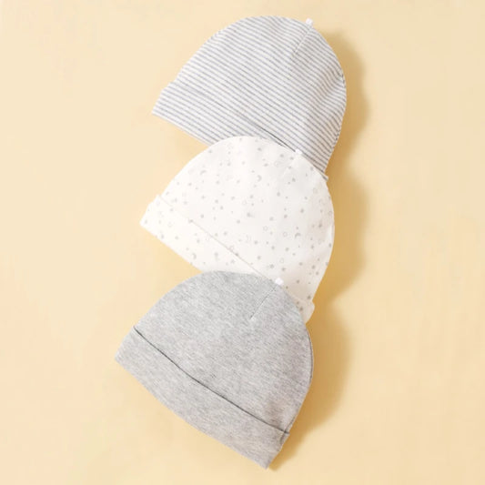 Ensemble Bébé : Lot de 6 Pièces en Coton - Bonnet et Gants pour Nouveau-Né