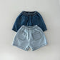 Style Coréen: Ensemble Chemise et Short en Jean pour Bébés