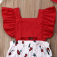 Cerises Mignonnes : Ensemble Bodies + Bandeau pour Bébés filles